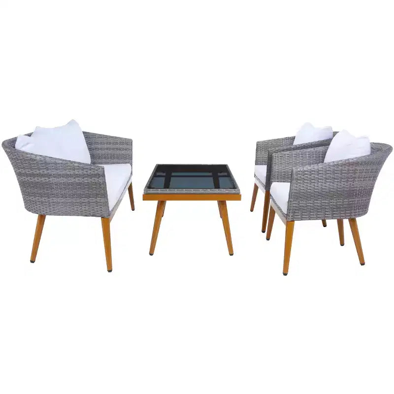 Malsor 4 Piece Living Set - Indoor/Outdoor - PAT7529 - Safavieh