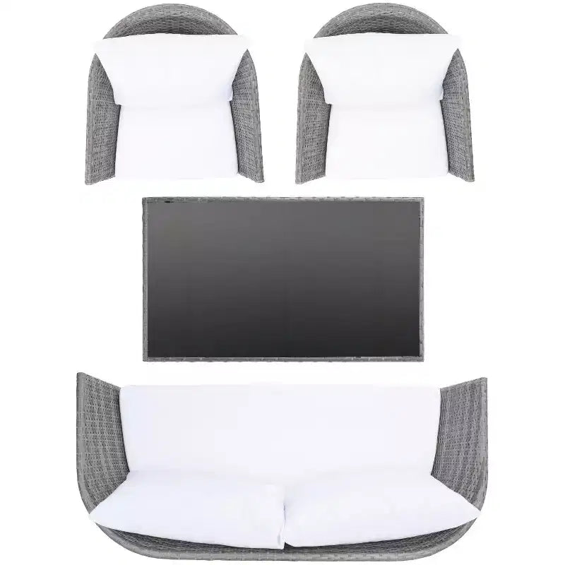 Malsor 4 Piece Living Set - Indoor/Outdoor - PAT7529 - Safavieh