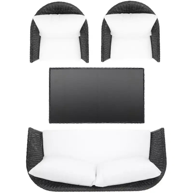 Malsor 4 Piece Living Set - Indoor/Outdoor - PAT7529 - Safavieh