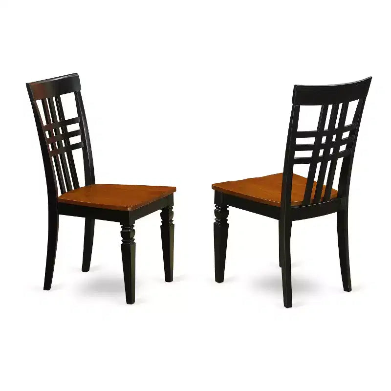 HomeStock 5 Piece Dining Room Set Rectangle Table with Chairs Black Cherry