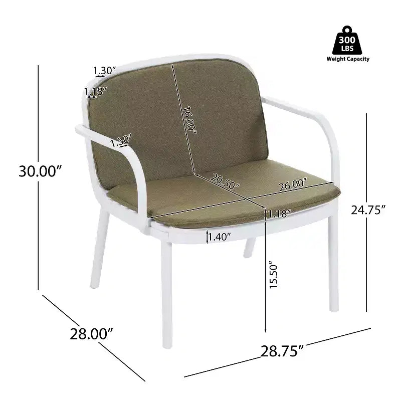 Christopher Knight Home Gunda Outdoor Modern 3 Pieces Polypropylene Upholstered Loveseat and Chair Set