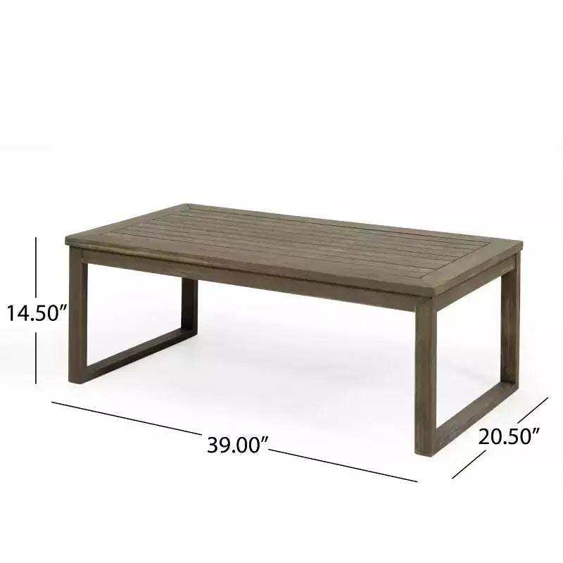 Christopher Knight Home Samwell Outdoor Acacia Wood 4 Seater Chat Set with Water Resistant Cushions