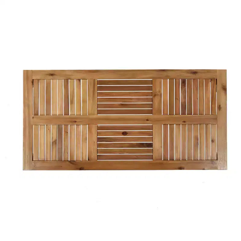 Christopher Knight Home Hampton Outdoor Acacia Wood and Wicker 10 Seater Sofa and Loveseat Chat Set