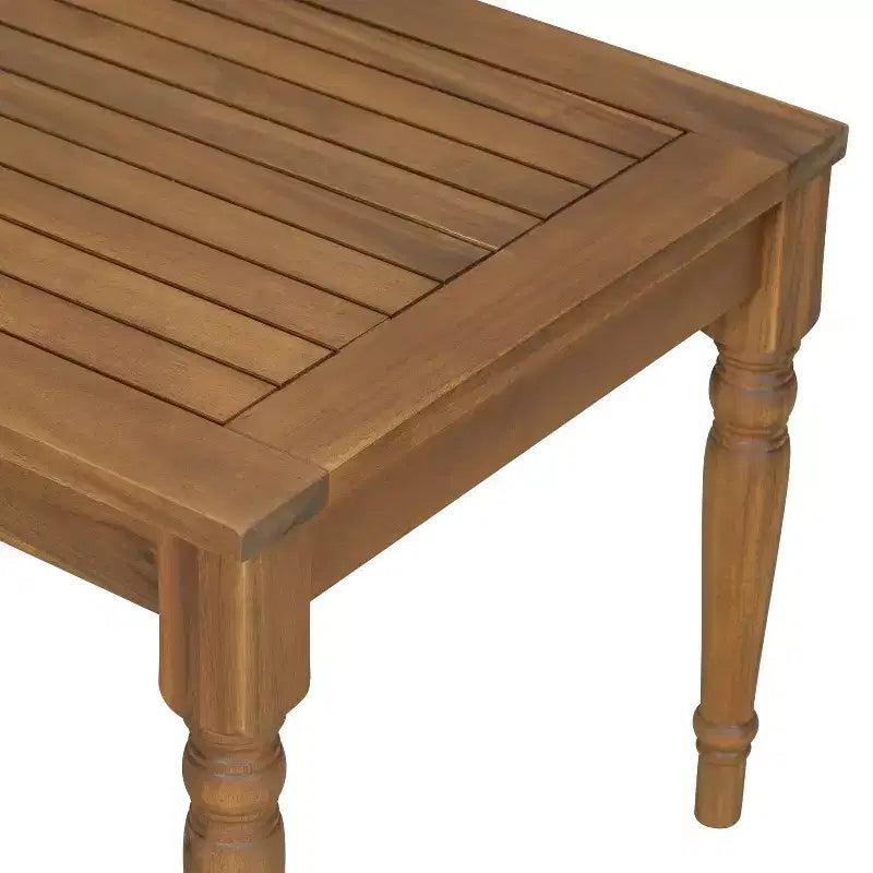 Christopher Knight Home Pendry 2 Piece Outdoor Acacia Wood Chat Set with Water-Resistant Cushions