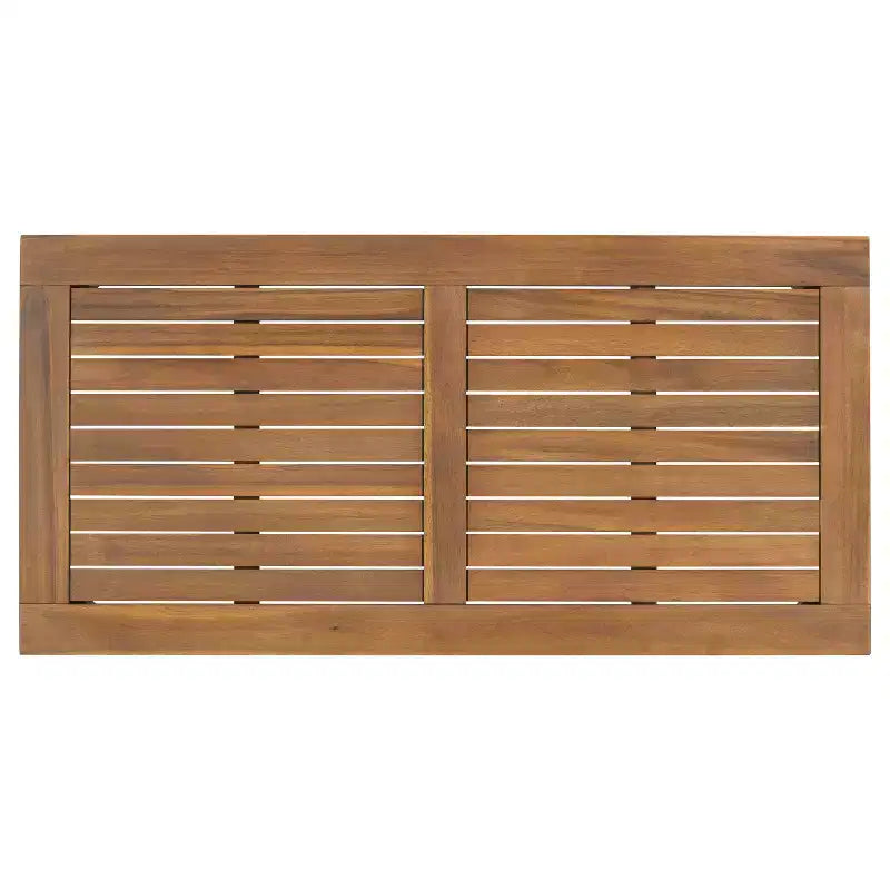 Christopher Knight Home Pendry 2 Piece Outdoor Acacia Wood Chat Set with Water-Resistant Cushions