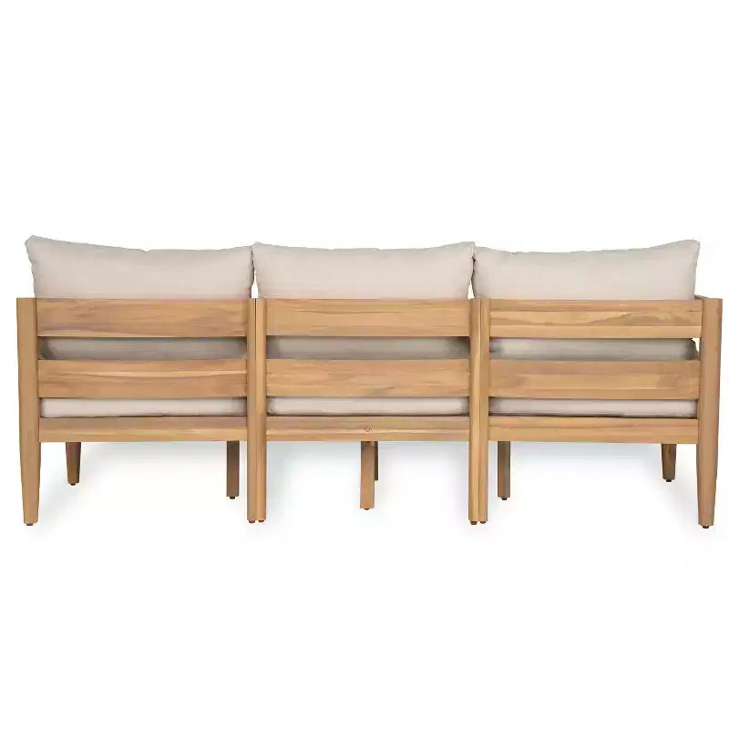 Christopher Knight Home Jacinda 5 Piece Ourdoor Rustic Upholstered Seating Set with Slat Design