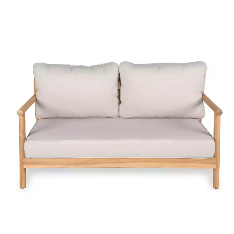 Christopher Knight Home Selina 4 Piece Rustic Outdoor Slatted Design Acacia Wood Upholstered Seating Set