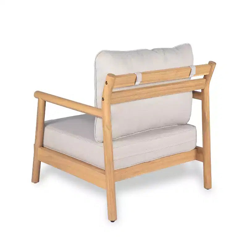 Christopher Knight Home Selina 4 Piece Rustic Outdoor Slatted Design Acacia Wood Upholstered Seating Set