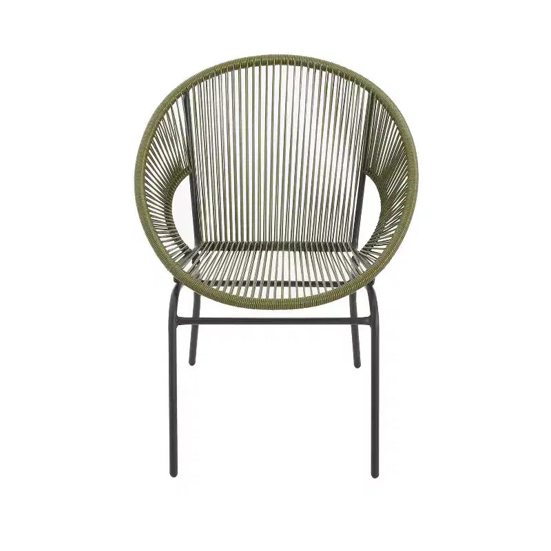 Christopher Knight Home Paoha Outdoor 3 Piece Woven Chat Set with Iron Frame (Table Not Included)
