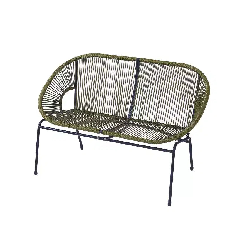 Christopher Knight Home Paoha Outdoor 3 Piece Woven Chat Set with Iron Frame (Table Not Included)