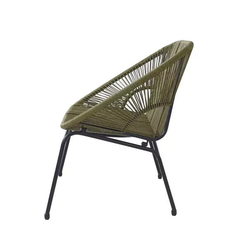 Christopher Knight Home Paoha Outdoor 3 Piece Woven Chat Set with Iron Frame (Table Not Included)