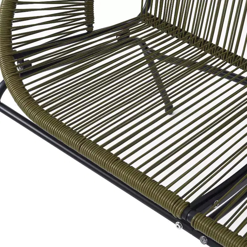 Christopher Knight Home Paoha Outdoor 3 Piece Woven Chat Set with Iron Frame (Table Not Included)