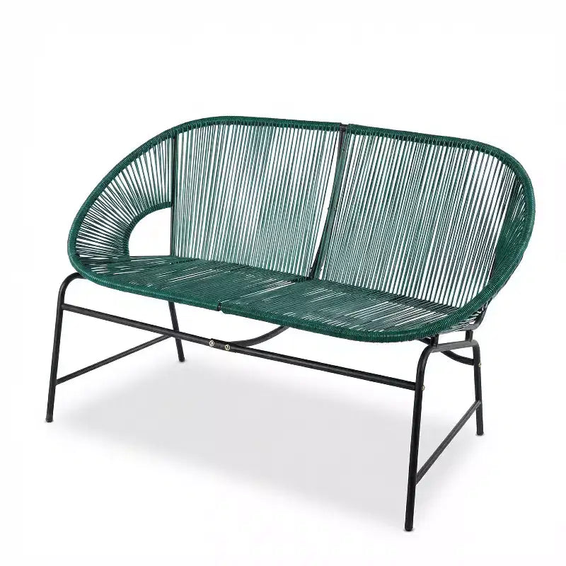 Christopher Knight Home Paoha Outdoor 3 Piece Woven Chat Set with Iron Frame (Table Not Included)