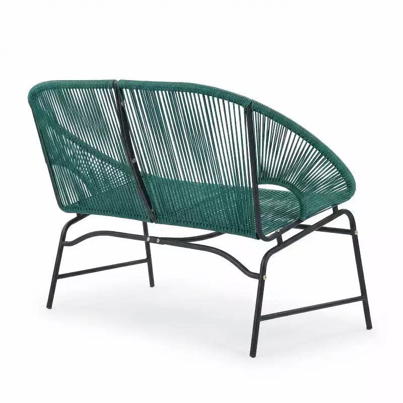 Christopher Knight Home Paoha Outdoor 3 Piece Woven Chat Set with Iron Frame (Table Not Included)