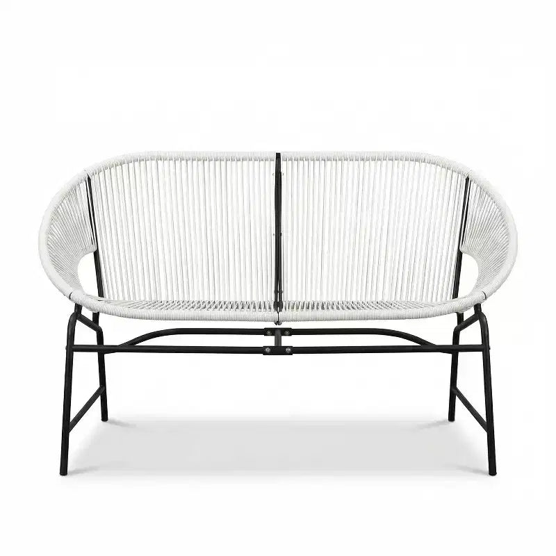 Christopher Knight Home Paoha Outdoor 3 Piece Woven Chat Set with Iron Frame (Table Not Included)