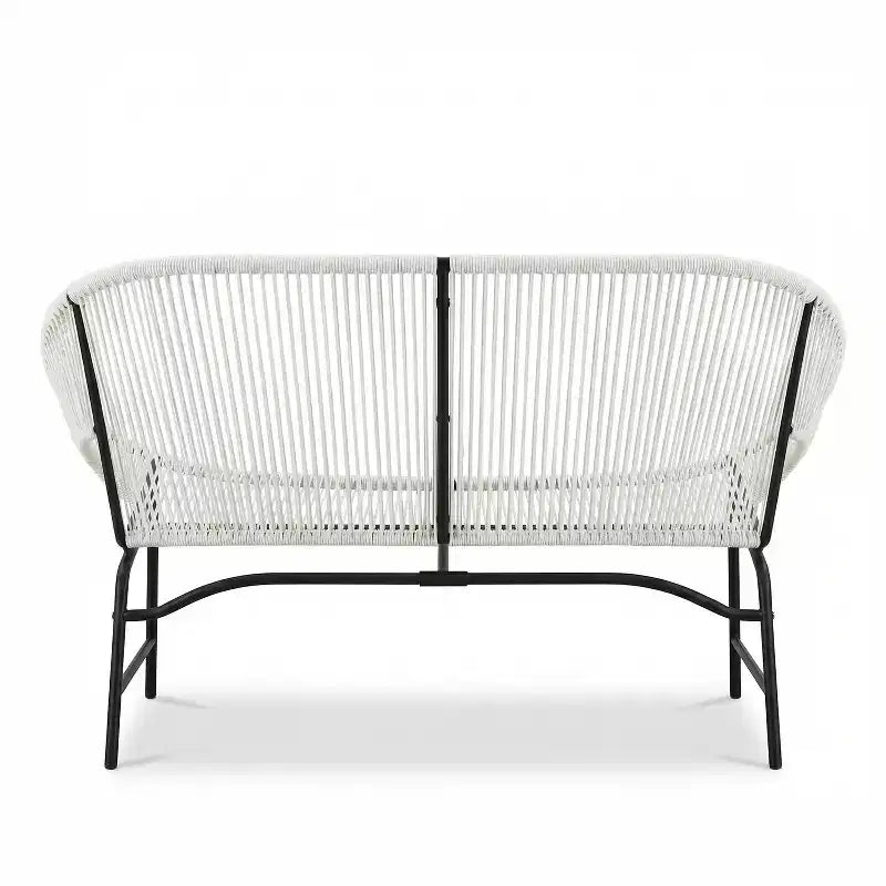 Christopher Knight Home Paoha Outdoor 3 Piece Woven Chat Set with Iron Frame (Table Not Included)