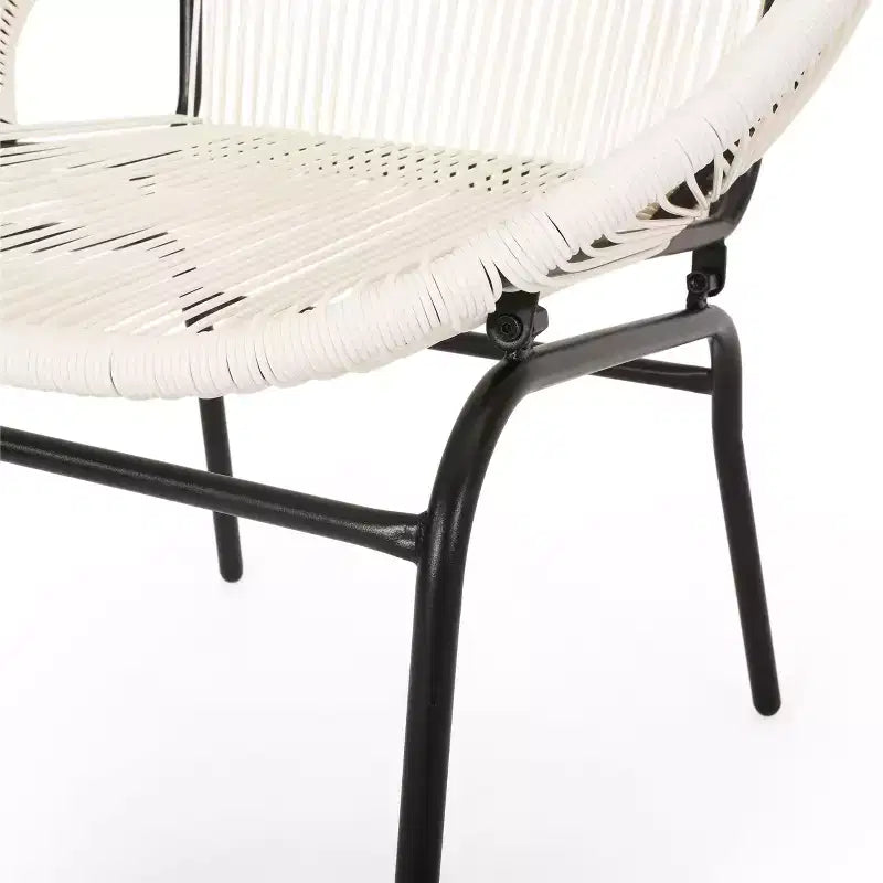 Christopher Knight Home Paoha Outdoor 3 Piece Woven Chat Set with Iron Frame (Table Not Included)