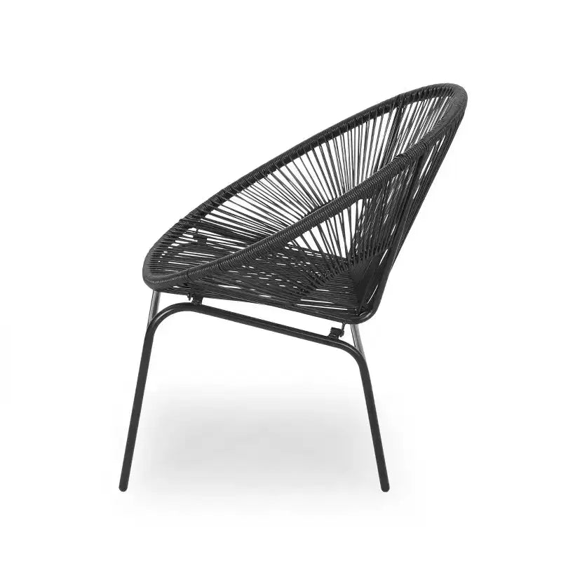 Christopher Knight Home Paoha Outdoor 3 Piece Woven Chat Set with Iron Frame (Table Not Included)