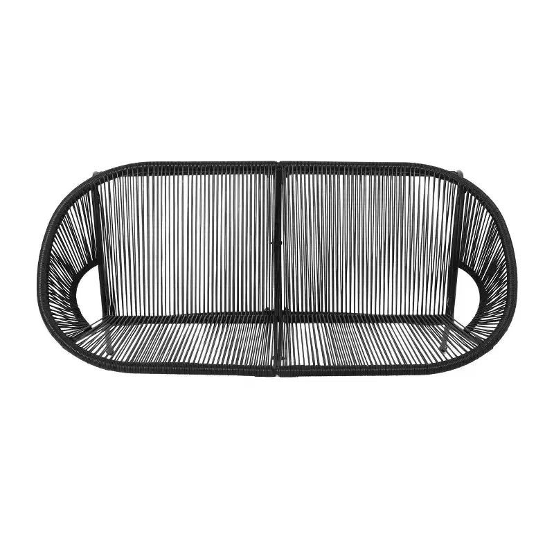 Christopher Knight Home Paoha Outdoor 3 Piece Woven Chat Set with Iron Frame (Table Not Included)