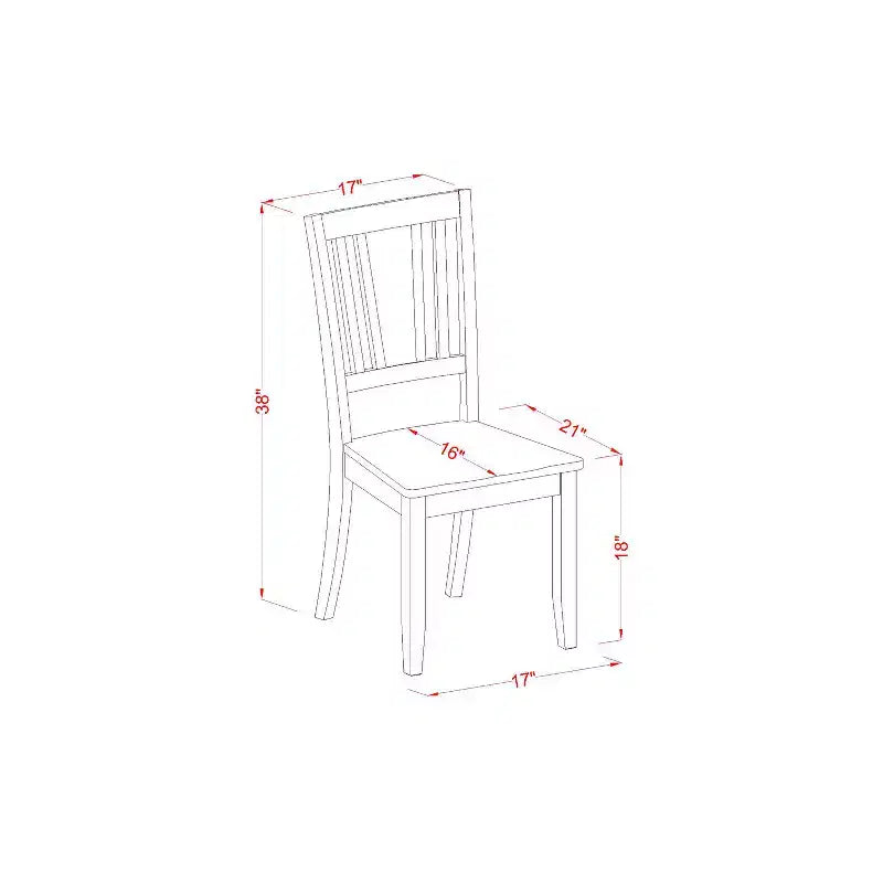 HomeStock 42 Inch Round Pedestal Dining Table Set With Chairs
