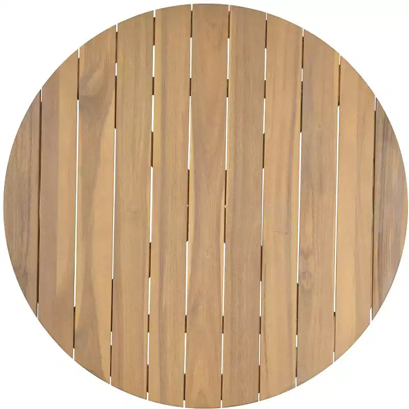 Christopher Knight Home Zill Modern 4 Piece Patio Acacia Wood Woven Rope Seating Set with Slatted Coffee Table