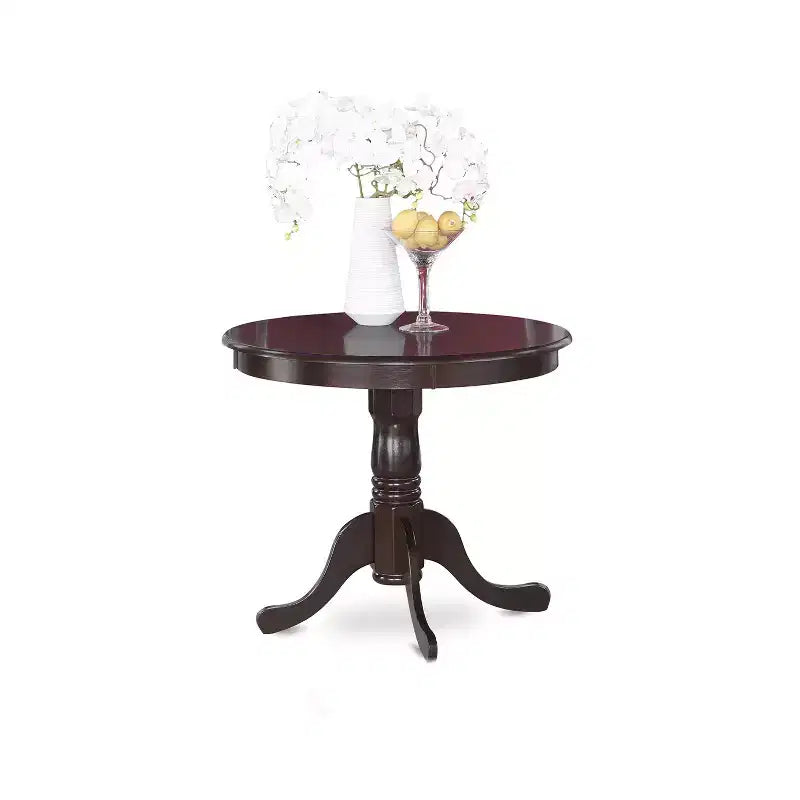 HomeStock Belmont Kitchen Table Set - Table And 2 Dining Chairs, Cappuccino