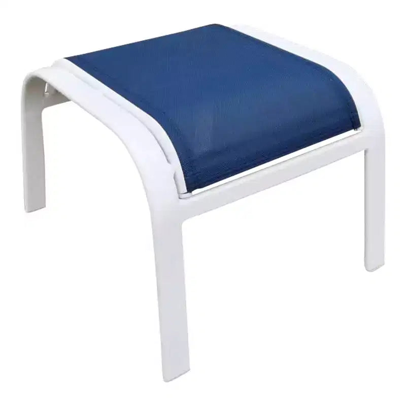 Courtyard Casual Santa Fe 5 pc Reclining Chair Set with Ottomans Includes Two Reclining Sling Chairs and Two Sling Ottomans and One End Table