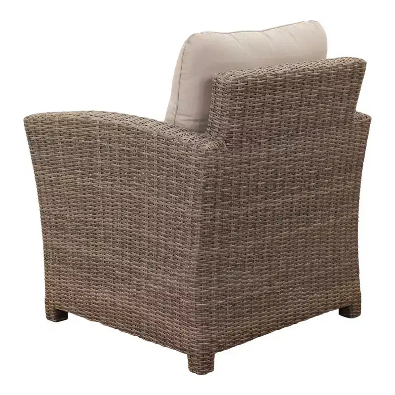 Courtyard Casual Capri 5 pc Relax Chat Set Includes: One End Table, Two Club Chairs and Two Ottomans