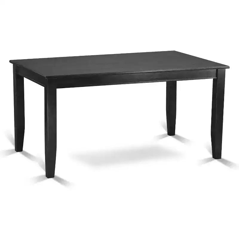 Rectangular Dining Set 7Pc - Parsons Chairs, 60 Inch Table, Modern PU Leather, Stylish Dining Room Furniture