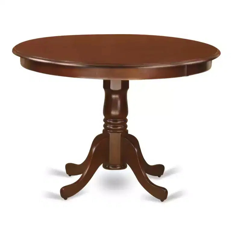 Antique Round Dining Set - 42 Inch Table with 2 Double X Back Chairs - Home Decor