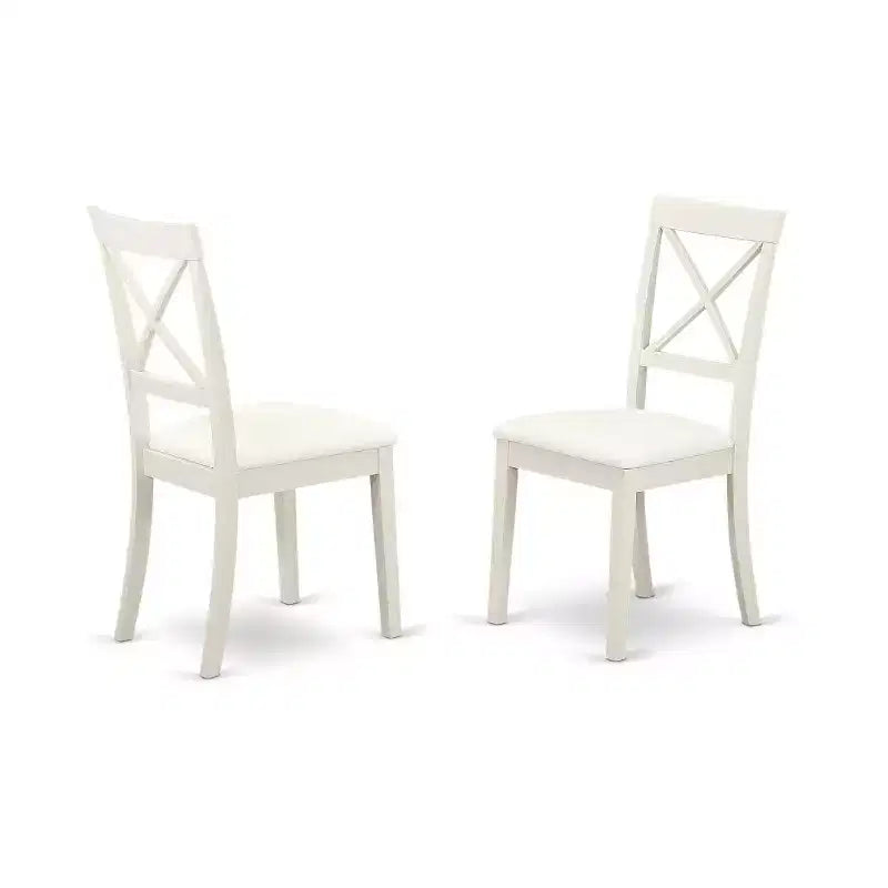 Lakeside Dining Set 7Pc Table with 6 Faux Leather Chairs - Patio Outdoor Furniture