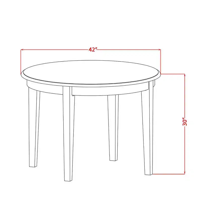 Coastal Dining Table Set - 5 Piece Kitchen Table with Chairs - Craftsman Style Table Set