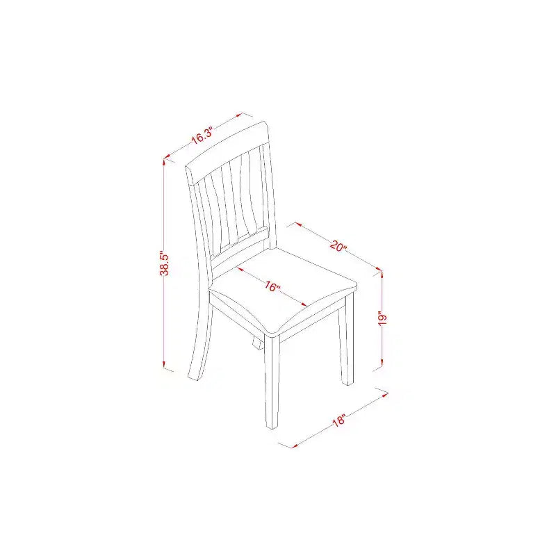 Dining Room Table Set 7 Piece - Rectangle Kitchen Table & 6 Linen Chairs - Cappuccino Finish