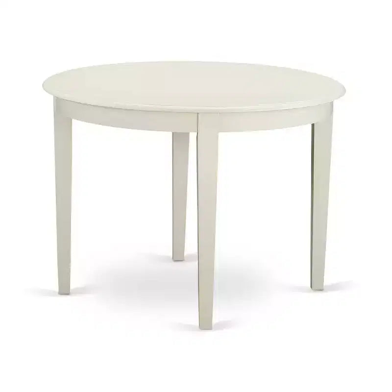 3Pc Dinette Set - Kitchen Table & 2 Dining Chairs - White Finish - Small Space Friendly