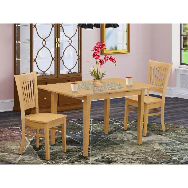 French Country Dinette Set - 5 Piece Table & Chair Set for Kitchen or Breakfast Nook