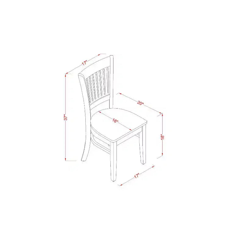 French Country Dinette Set - 5 Piece Table & Chair Set for Kitchen or Breakfast Nook