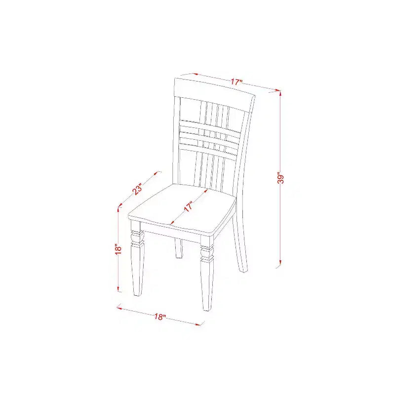 Round Kitchen Table Set - 3 Piece Dining Furniture with Dropleaf Table & 2 Chairs - 42 Inch White