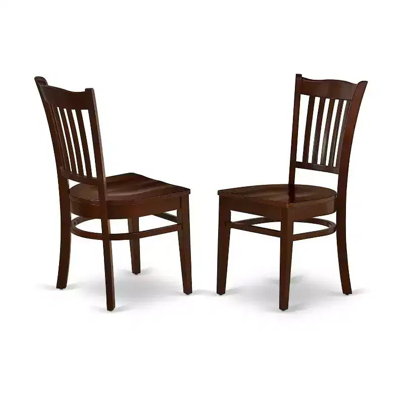 Round Dining Table Set - 42 Inch Kitchen Table with 2 Chairs - Linen White Finish