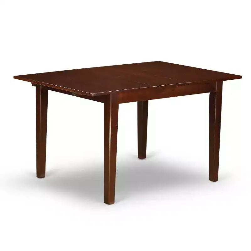 Kitchen Table Set 5 Piece - Dining Room Table with 4 Parsons Chairs - Solid Wood Frame & Butterfly Leaf