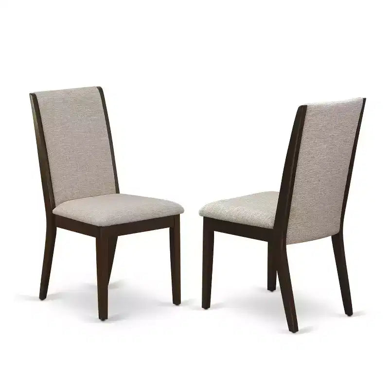 Kitchen Table Set 5 Piece - Dining Room Table with 4 Parsons Chairs - Solid Wood Frame & Butterfly Leaf