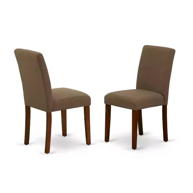 Modern Dinette Set - 5 Piece Rectangle Table & 4 Chairs - 42/53.5 Table with Leaf - Stylish Dining