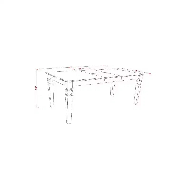 HomeStock 7-Piece Rectangle Black Finish Solid Wood Top Dining Table with 6-Chairs with Butterfly Leaf Slat Back