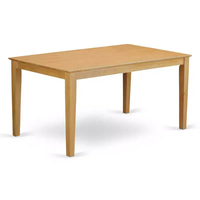 Dining Room Set 6 Piece Table & Chairs Bench - Oak Finish Kitchen Set 36x60 Inch