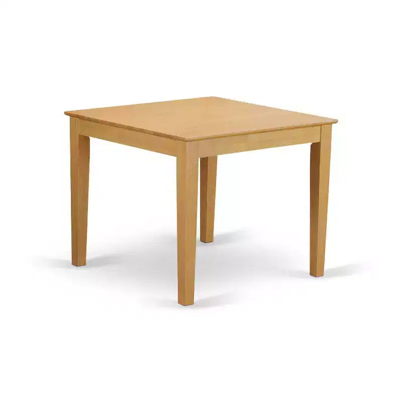 Small Dining Set - 3 Piece Table & Chairs, 36x36 Inch, Oak Finish, Kitchen Dining Room Set