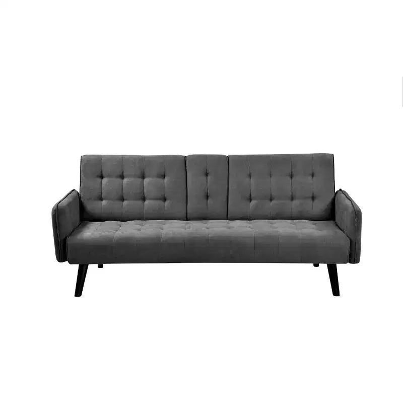 Homy Casa Convertible Sleeper Sofa Bed with Cup Holder & Drop-Down Table,for Living Room