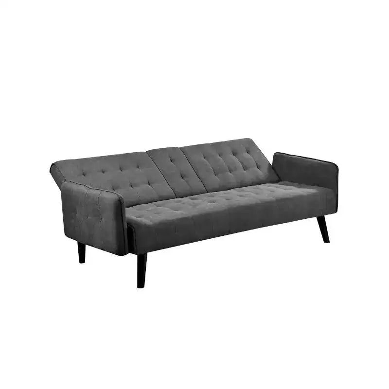 Homy Casa Convertible Sleeper Sofa Bed with Cup Holder & Drop-Down Table,for Living Room
