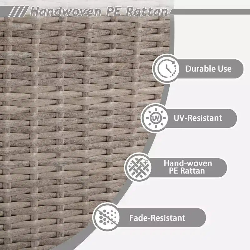 UPTIOT 7-Piece Outdoor Patio Conversation Set