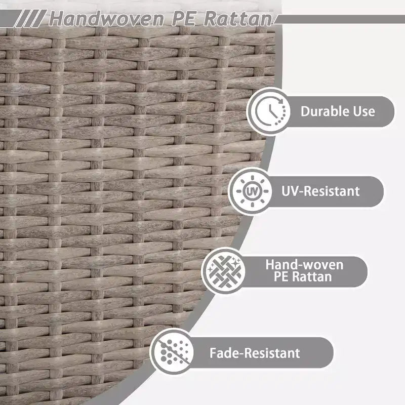 UPTIOT 6-Piece Outdoor Patio Conversation Set