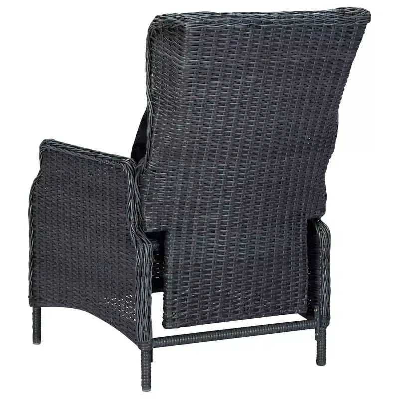 vidaXL Patio Dining Set 9 Piece Outdoor Dining Table and Chairs Poly Rattan