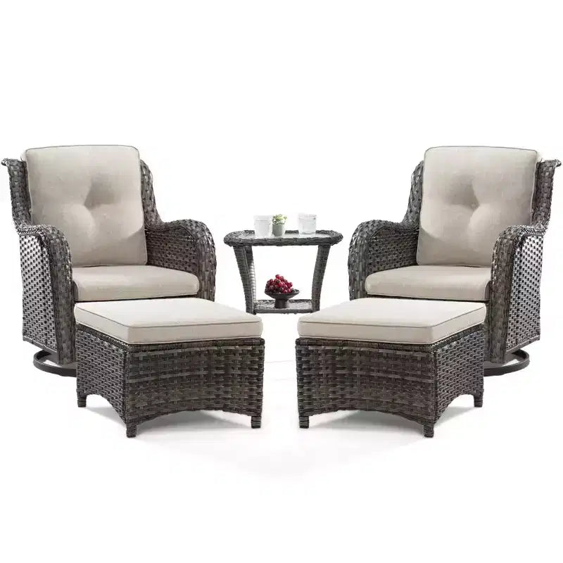UPTIOT Osage 5-Piece Seating Group with Cushions